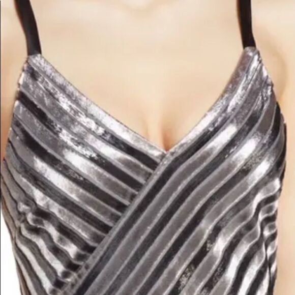 NWOT Harlan Velvet metallic dress size XSP - Picture 4 of 8